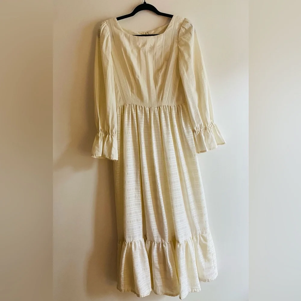 Vintage cottage core Prairie dress perfect for summer wedding too S/M - Picture 5 of 8